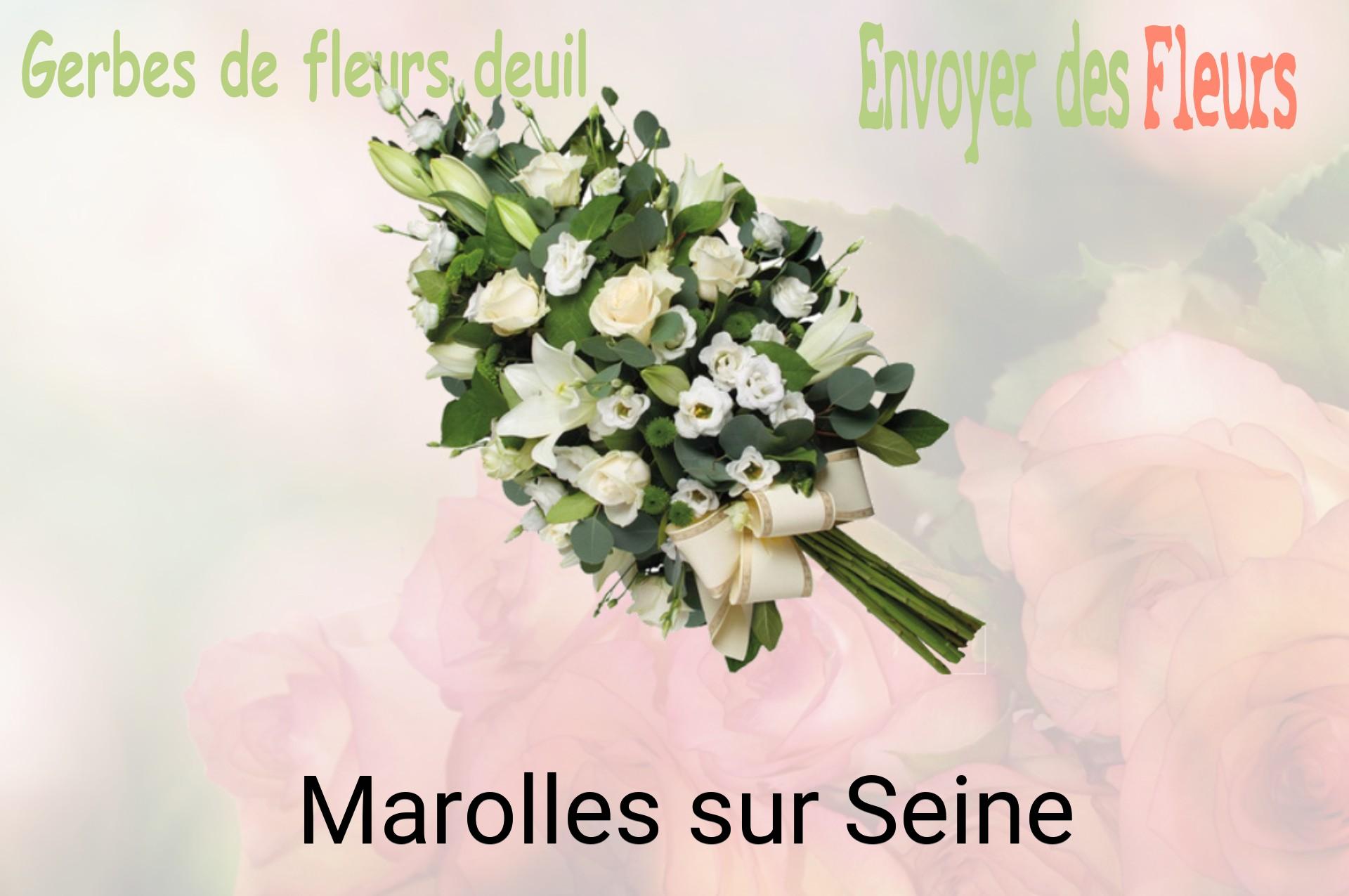Gerbe de fleurs de deuil livrée à Marolles-sur-Seine